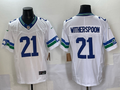 Men's Seattle Seahawks Devon Witherspoon #21 White Alternate Game Jersey