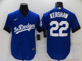 Men's Los Angeles Dodgers Clayton Kershaw Blue Stitched Jersey