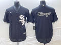 Men's Chicago White Sox Black Alternate Replica Game Jersey1