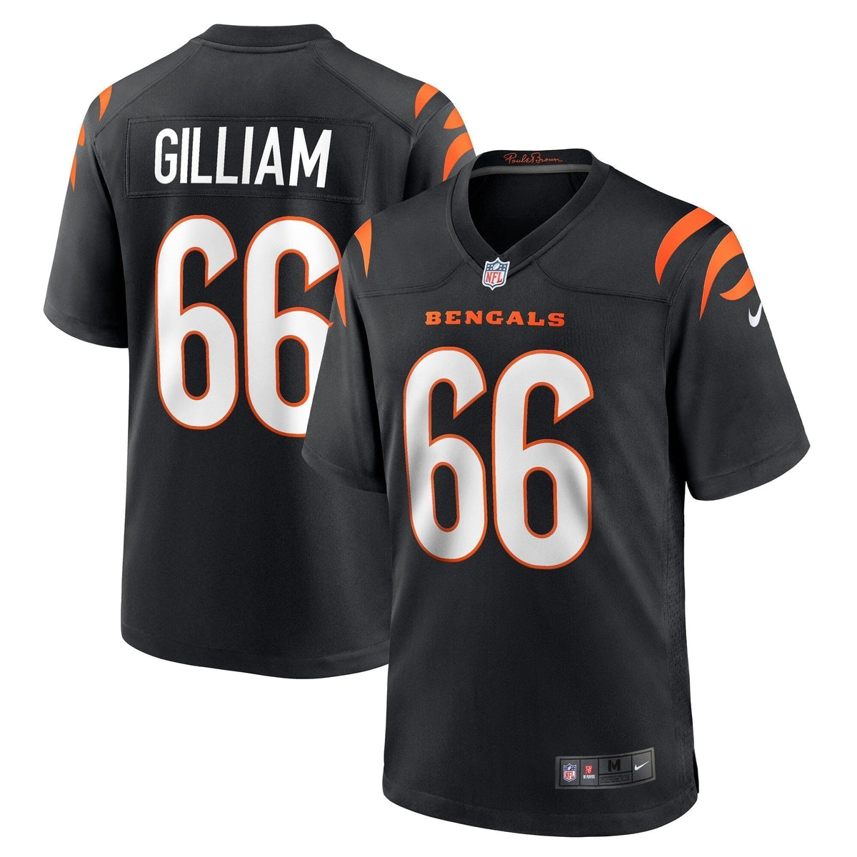 Nate Gilliam Cincinnati Bengals  Game   Jersey - Black