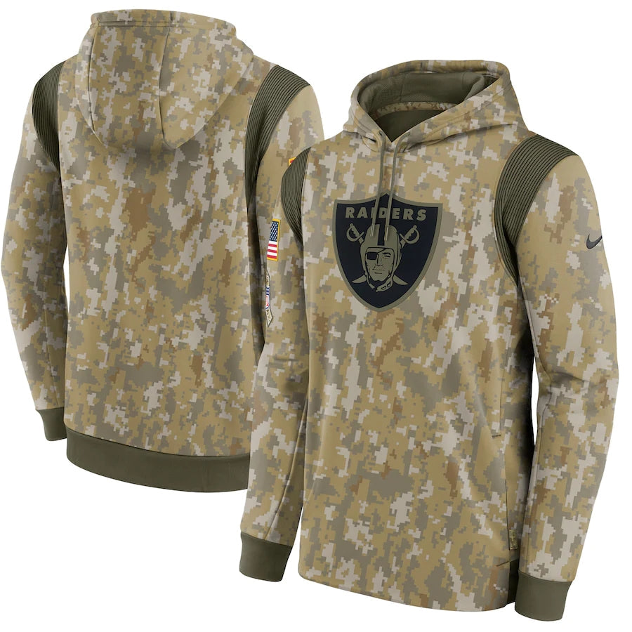Men's Las Vegas Raiders  2021 Salute to Service Hoodie2 Camouflage