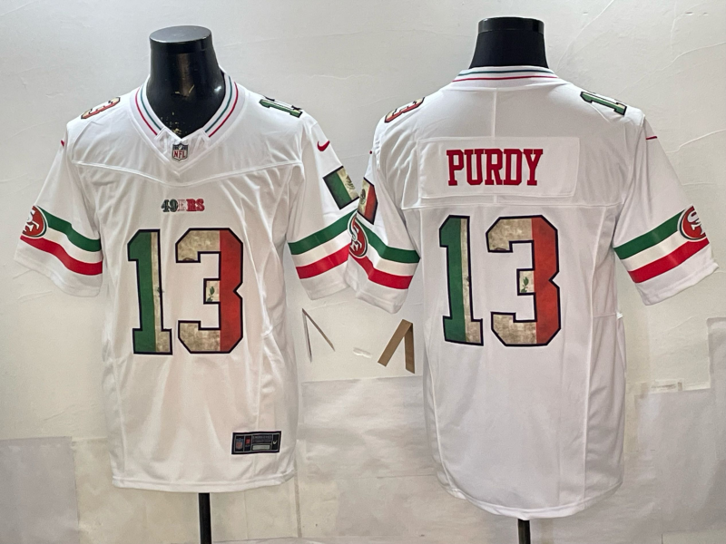 Men's San Francisco 49ers Brock Purdy White Game Jersey