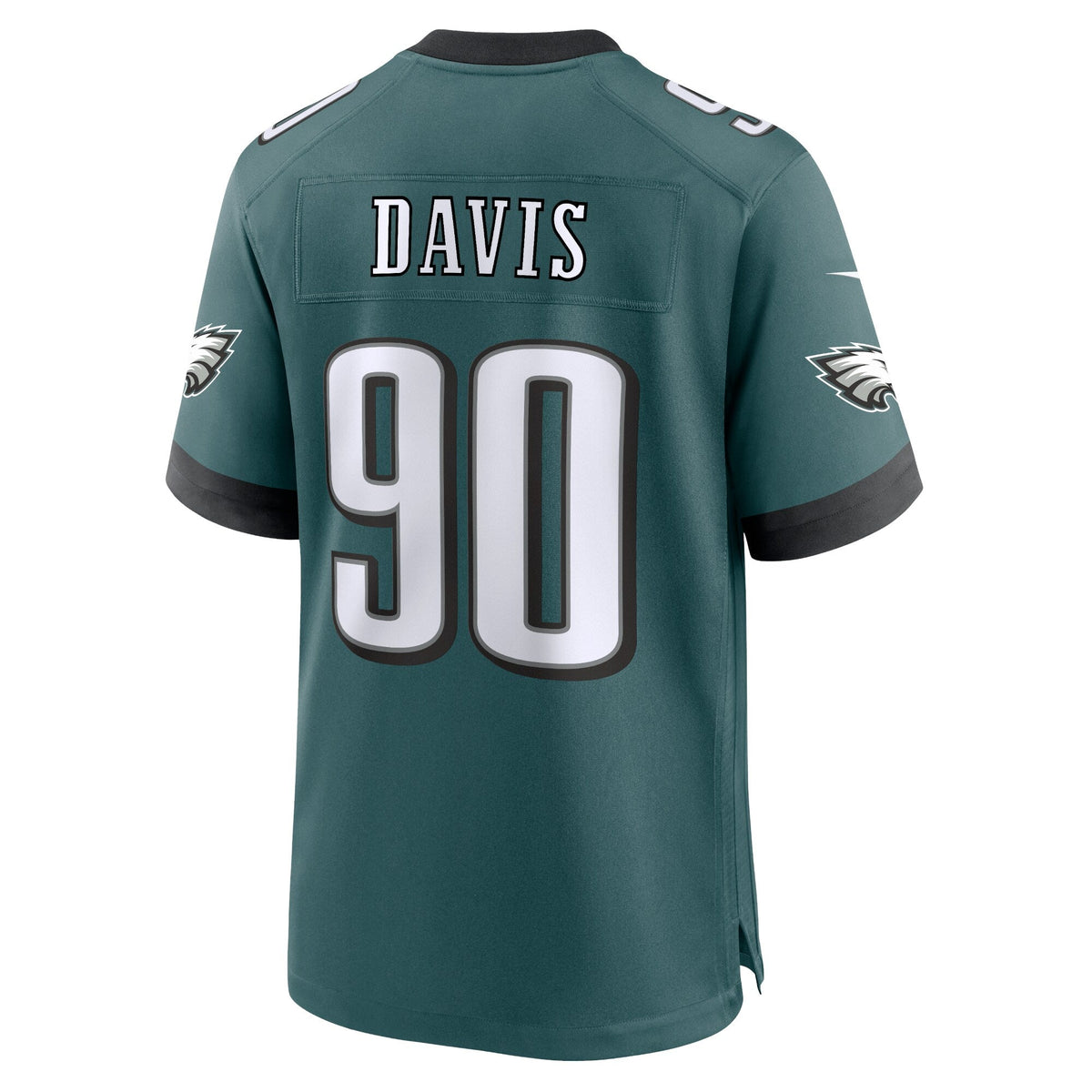 Jordan Davis Philadelphia Eagles  Team Game Jersey - Midnight Green