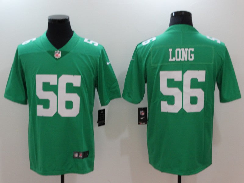 Men's Philadelphia Eagles Chris Long Green Game Jersey