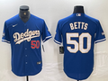 Men's Los Angeles Dodgers Mookie Betts Blue Game Jersey
