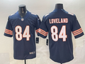 Men's Chicago Bears Colston Loveland #84 Navy 2025  Draft First Round Pick Game Jersey