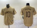 Men's San Diego Padres Jurickson Profar Tan Alternate Limited Player Jersey