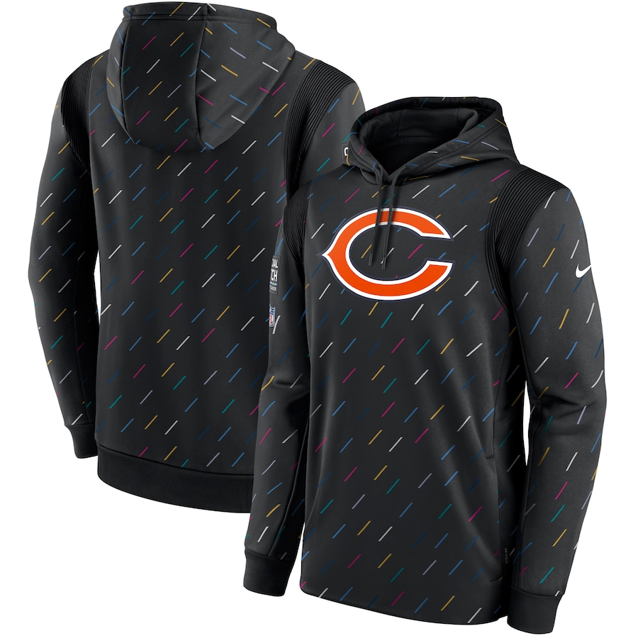 Men's Chicago Bears  2021 Salute to Service Hoodie1 Black