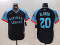 Men's National League Pete Alonso #20 Navy 2024  All-Star Game Limited Player Jersey1