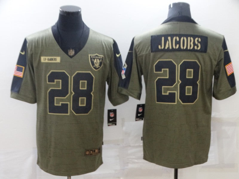Men's Las Vegas Raiders Josh Jacobs Brown Authentic Game Jersey