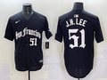 Men's San Francisco Giants Jung Hoo Lee Black Game Player Jersey