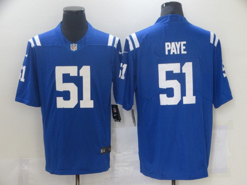 Men's Indianapolis Colts Kwity Paye Blue Game Jersey