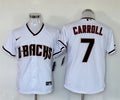 Men's Arizona Diamondbacks Corbin Carroll #7 White Limited Player Jersey1