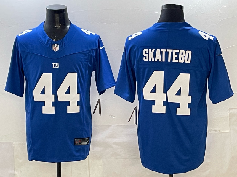 Men's New York Giants Cam Skattebo #44 Royal Player Game Jersey
