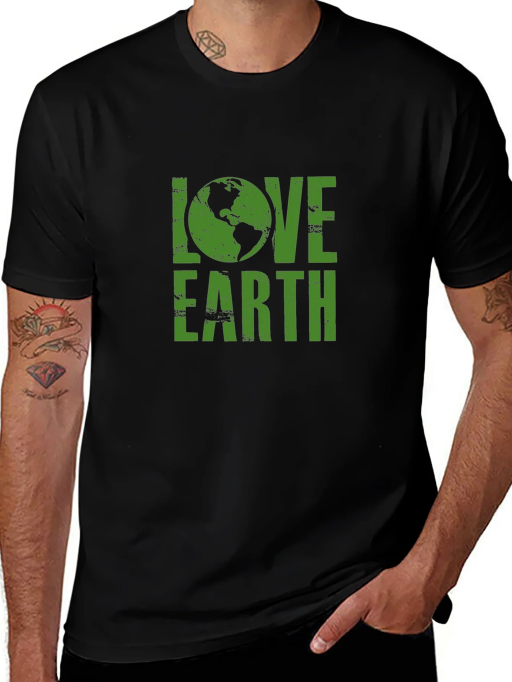 Love Earth Graphic Tee - Eco-Friendly Design