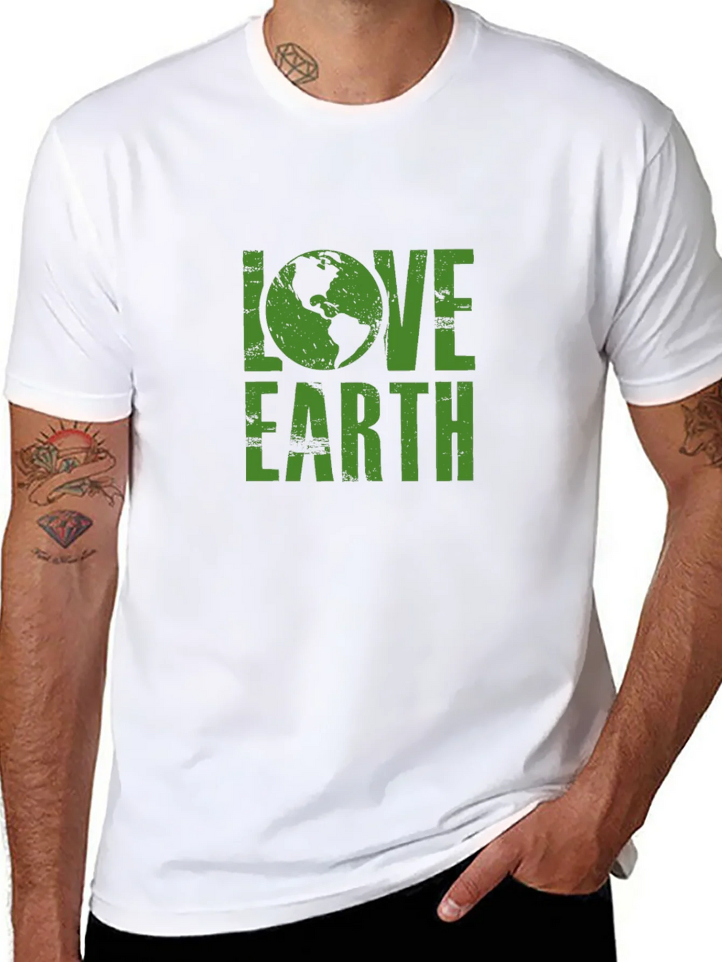 Love Earth Graphic Tee - Eco-Friendly Design