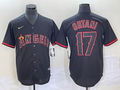 Men's Los Angeles Angels Shohei Ohtani #17  Black Sewn Baseball Jersey