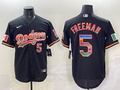 Men's Los Angeles Dodgers Freddie Freeman Black Team Game Jersey