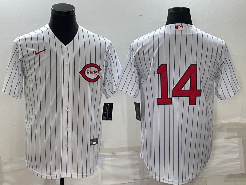 Men's Cincinnati Reds Pete Rose #14 White 2022  at Field of Dreams Game Authentic Player Jersey1
