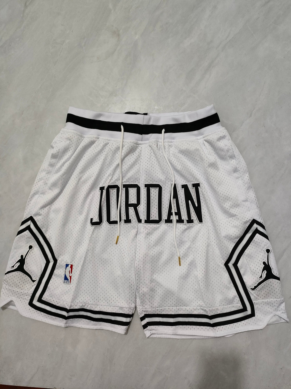 JUST DON Jordan White Pocket Shorts