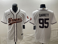 Men's Cleveland Browns Myles Garrett White Game Jersey Joint Edition