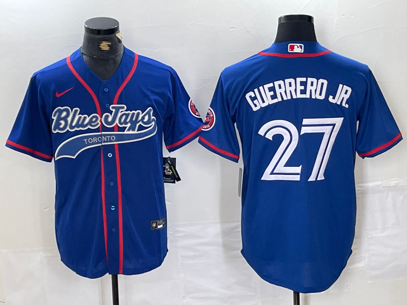 Men's Toronto Blue Jays Vladimir Guerrero Jr. Royal Player Jersey Joint Edition