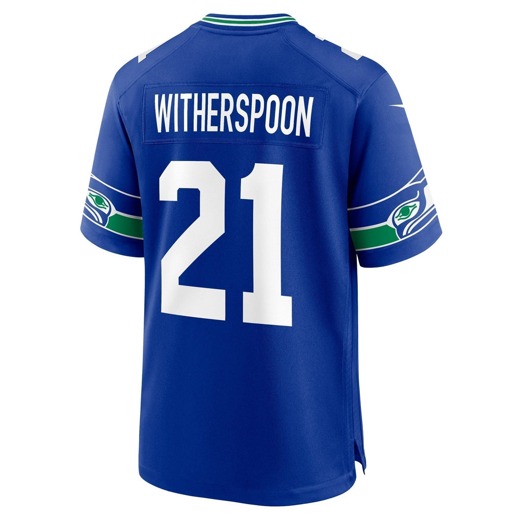 Devon Witherspoon Seattle Seahawks  Throwback   Game Jersey - Royal