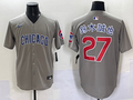 Men's Chicago Cubs Seiya Suzuki Gray Replica Player Jersey