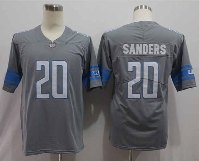 Men's Detroit Lions Barry Sanders Gray Retired Player Vapor Limited Jersey