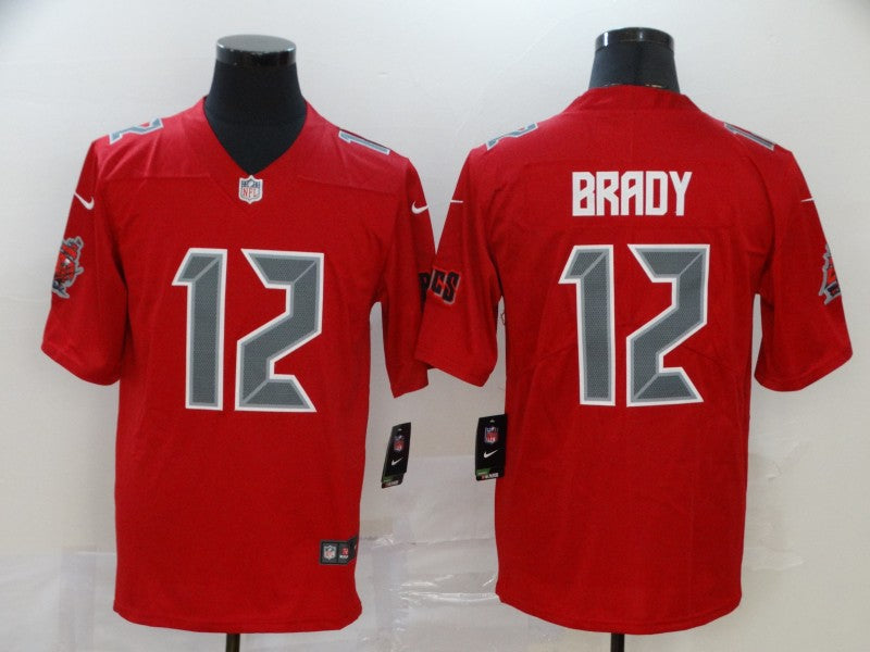 Men's Tampa Bay Buccaneers Tom Brady #12 Red Player Game Jersey1