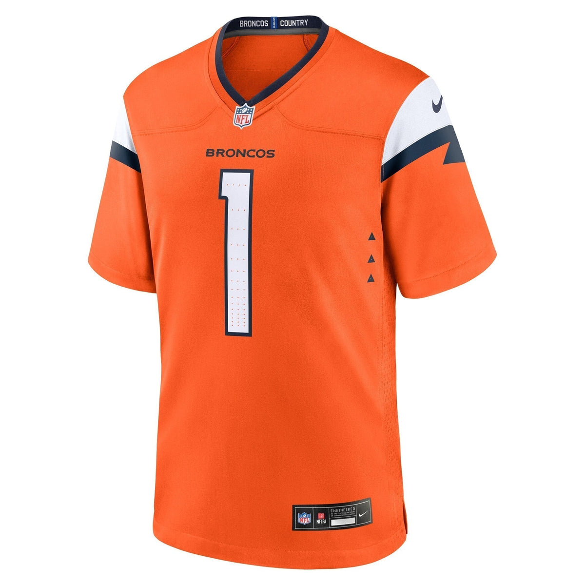 Denver Broncos  #1 Dad Game Jersey - Orange