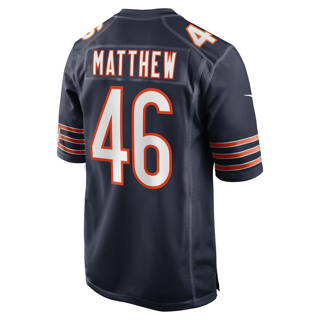 Christian Matthew Chicago Bears  Game Jersey -  Navy