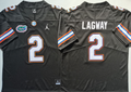 Men's Florida Gators DJ Lagway #2 Black Player Jersey