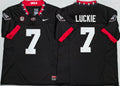 Men's Georgia Bulldogs Lawson Luckie #7 Black Player Game Jersey