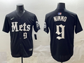 Men's New York Mets Brandon Nimmo Black Replica Player Jersey