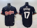 Men's Los Angeles Dodgers Shohei Ohtani #17 Black Team Jersey