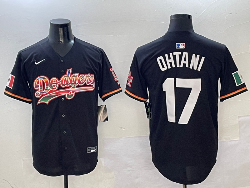Men's Los Angeles Dodgers Shohei Ohtani Black Team Jersey