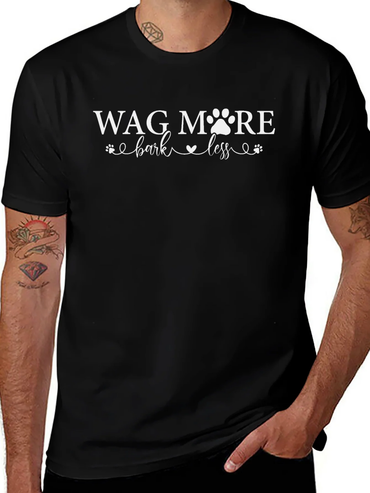 Wag More Bark Less Graphic Tee