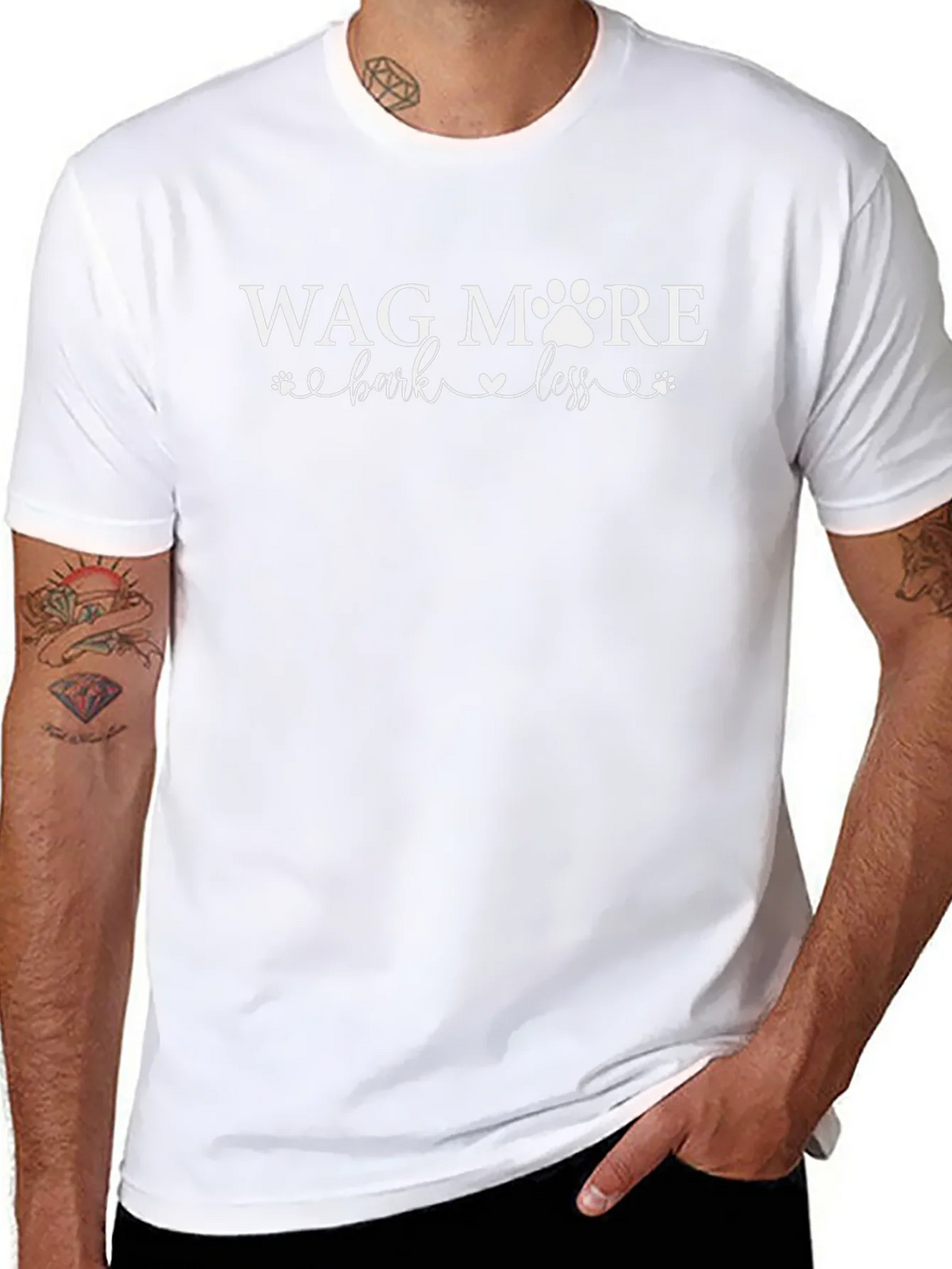 Wag More Bark Less Graphic Tee