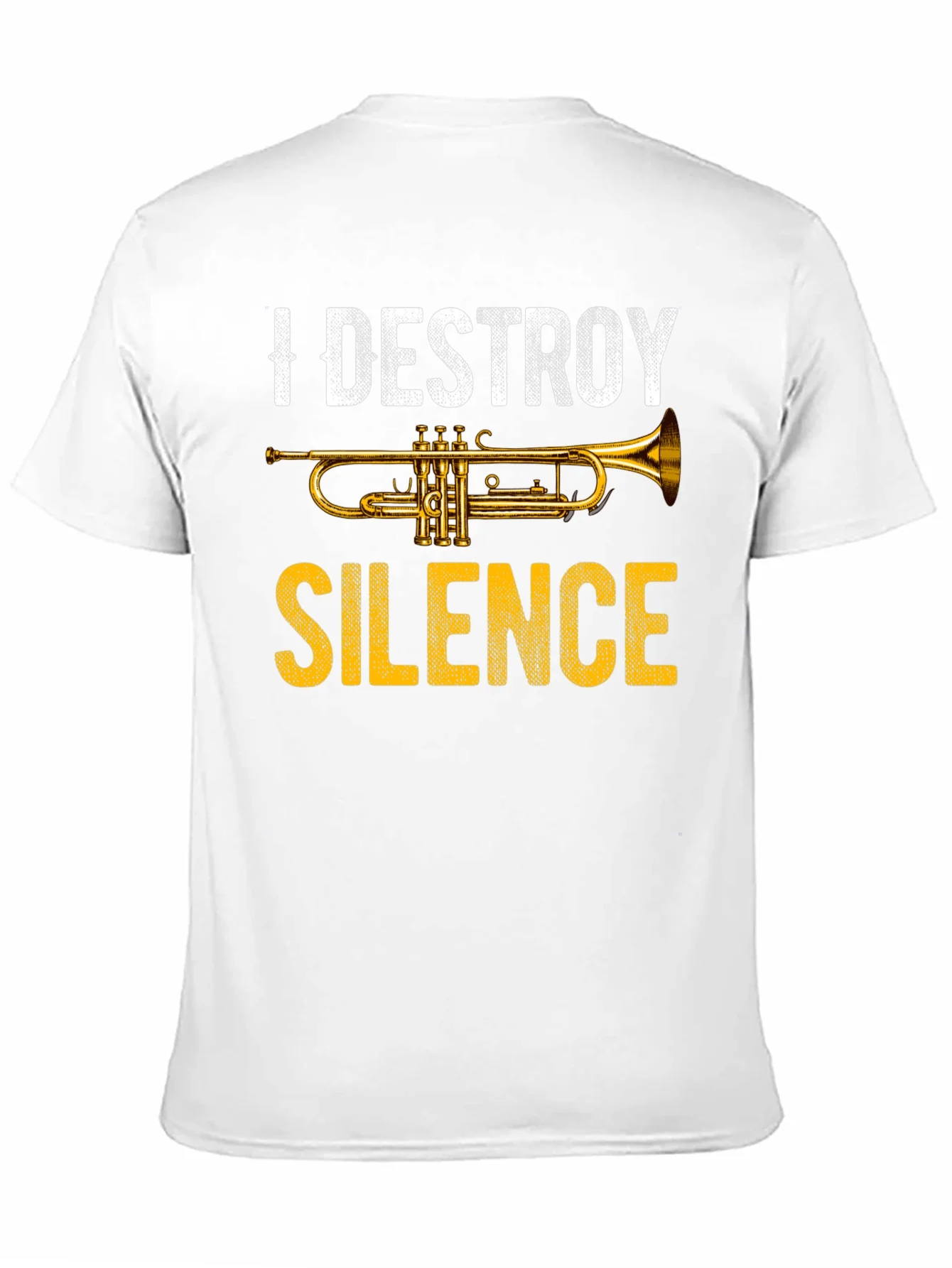 I Destroy Silence Trumpet Graphic Tee - Music Lover