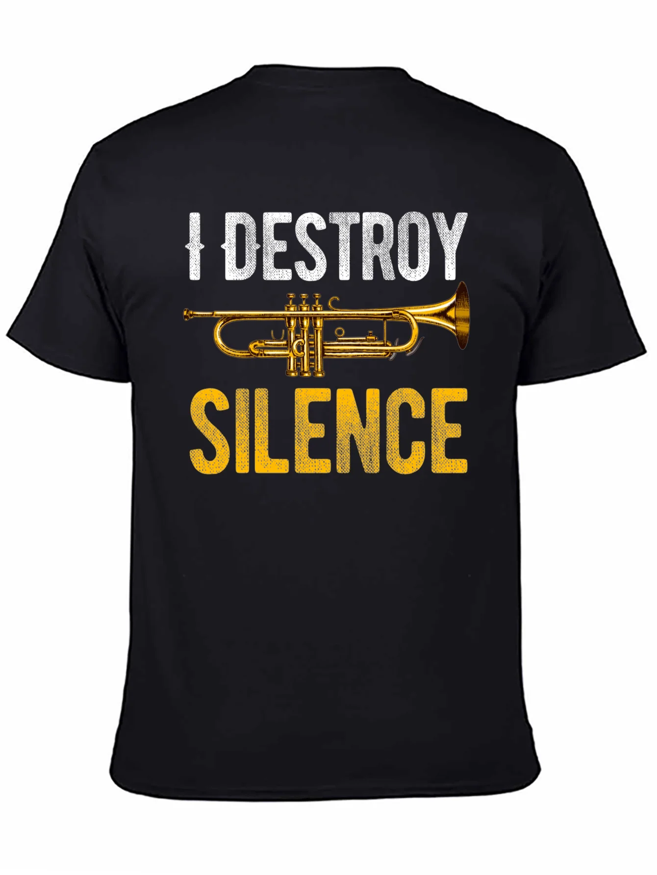 I Destroy Silence Trumpet Graphic Tee - Music Lover