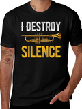 I Destroy Silence Trumpet Graphic Tee - Music Lover