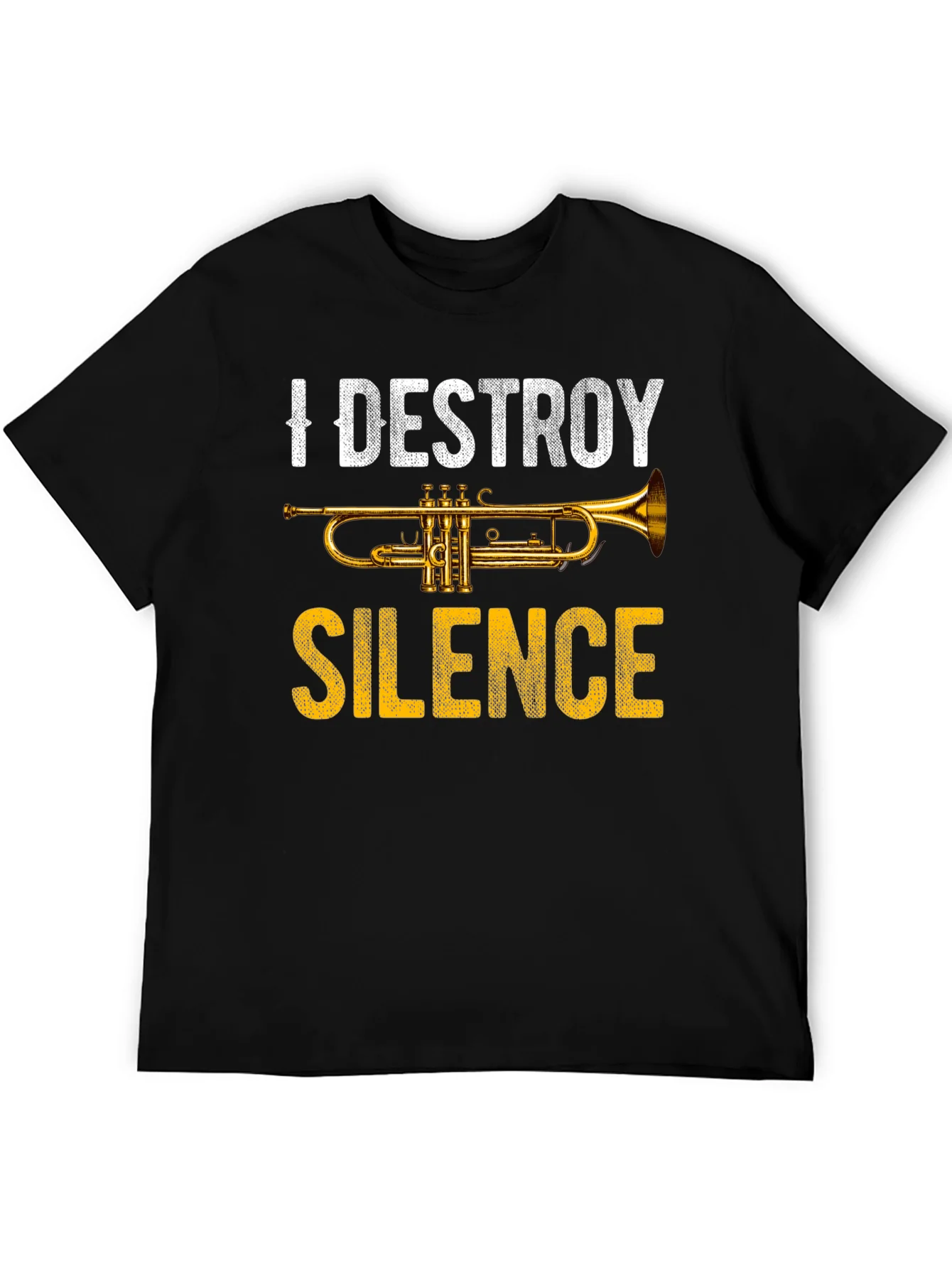 I Destroy Silence Trumpet Graphic Tee - Music Lover