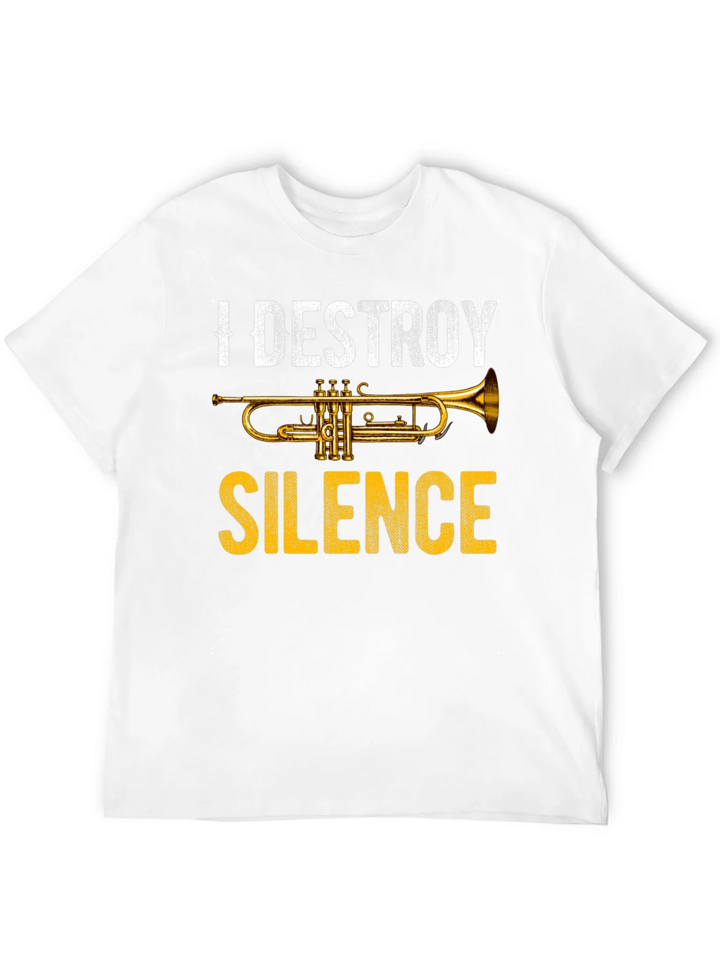 I Destroy Silence Trumpet Graphic Tee - Music Lover
