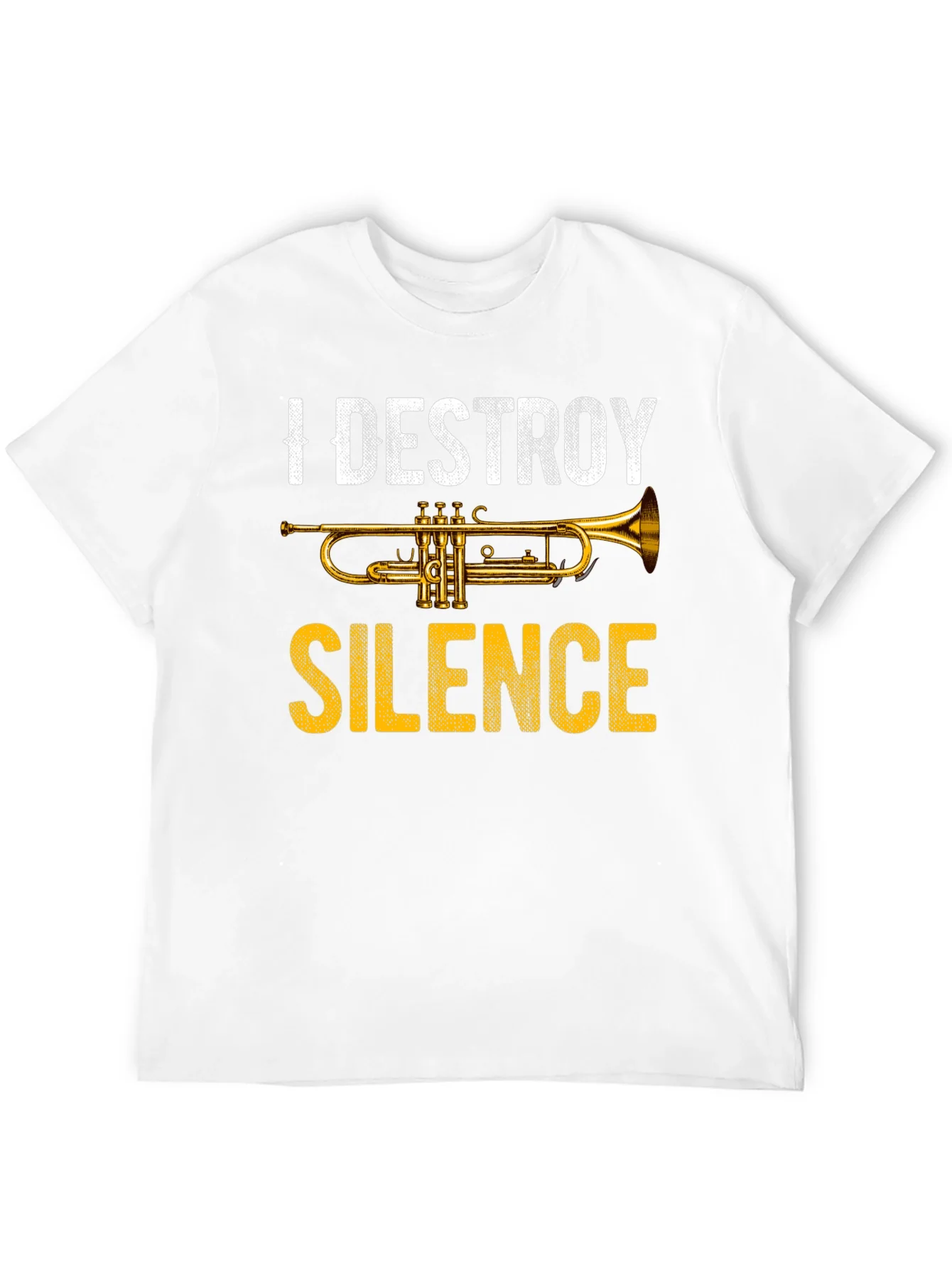 I Destroy Silence Trumpet Graphic Tee - Music Lover