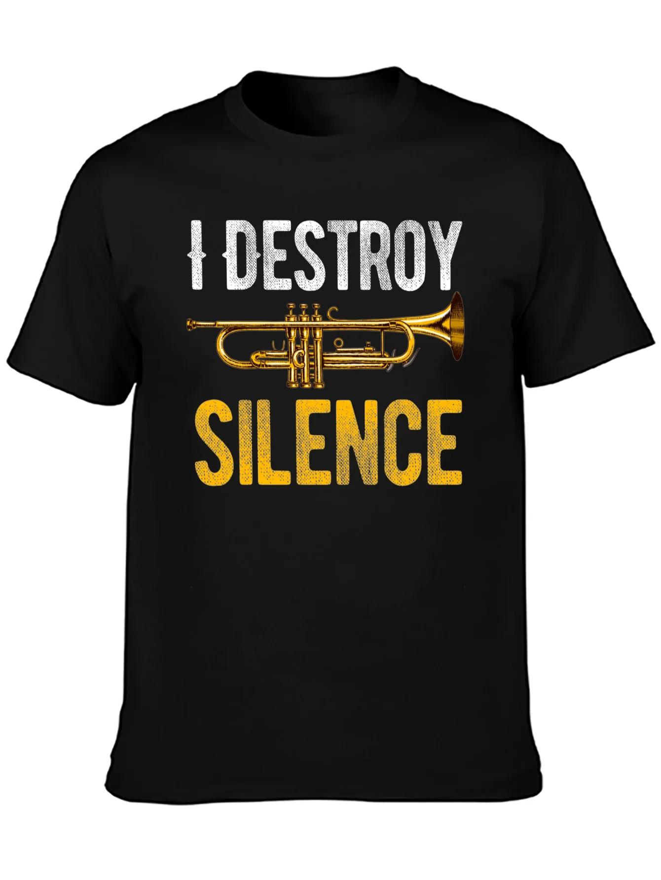 I Destroy Silence Trumpet Graphic Tee - Music Lover