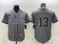 Men's New Orleans Saints Michael Thomas Gray Game Jersey Joint Edition