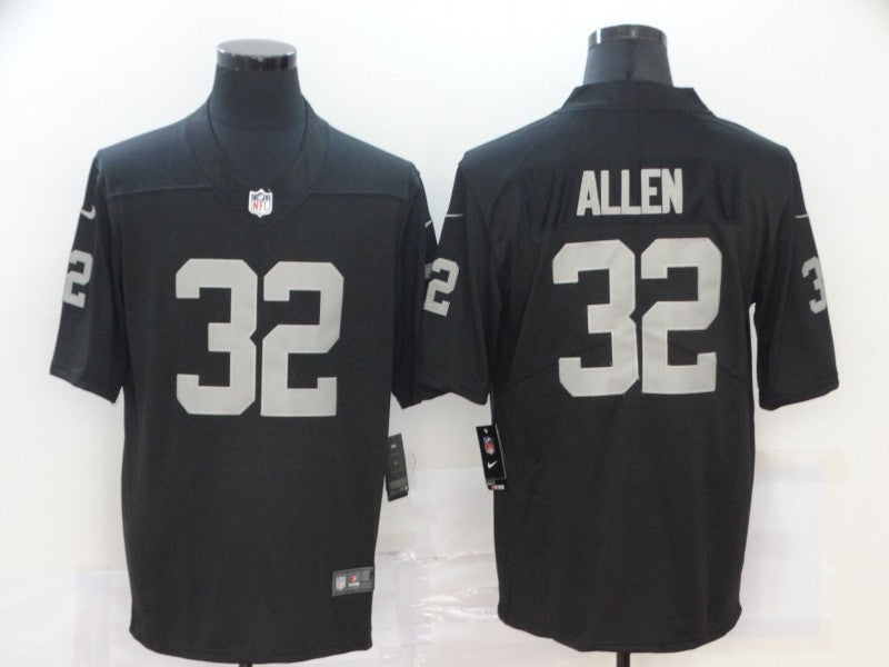 Men's Las Vegas Raiders Marcus Allen #32 Black Game Player Jersey1