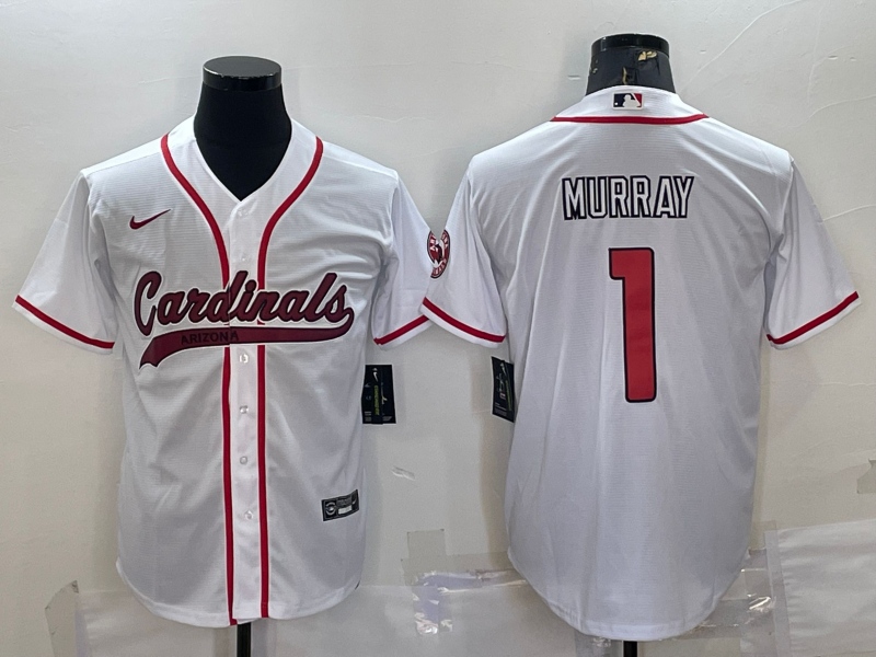 Men's Arizona Cardinals Kyler Murray White Game Jersey Joint Edition
