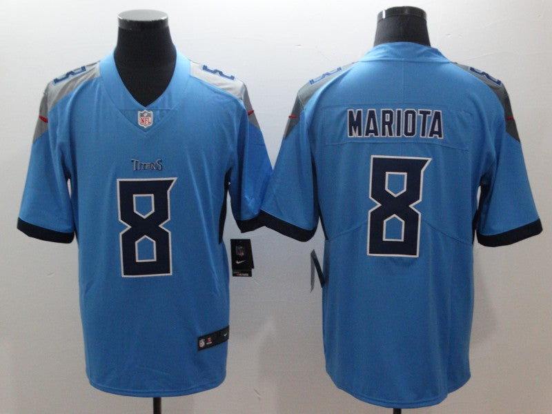 Men's Tennessee Titans Marcus Mariota Light Blue Game Jersey
